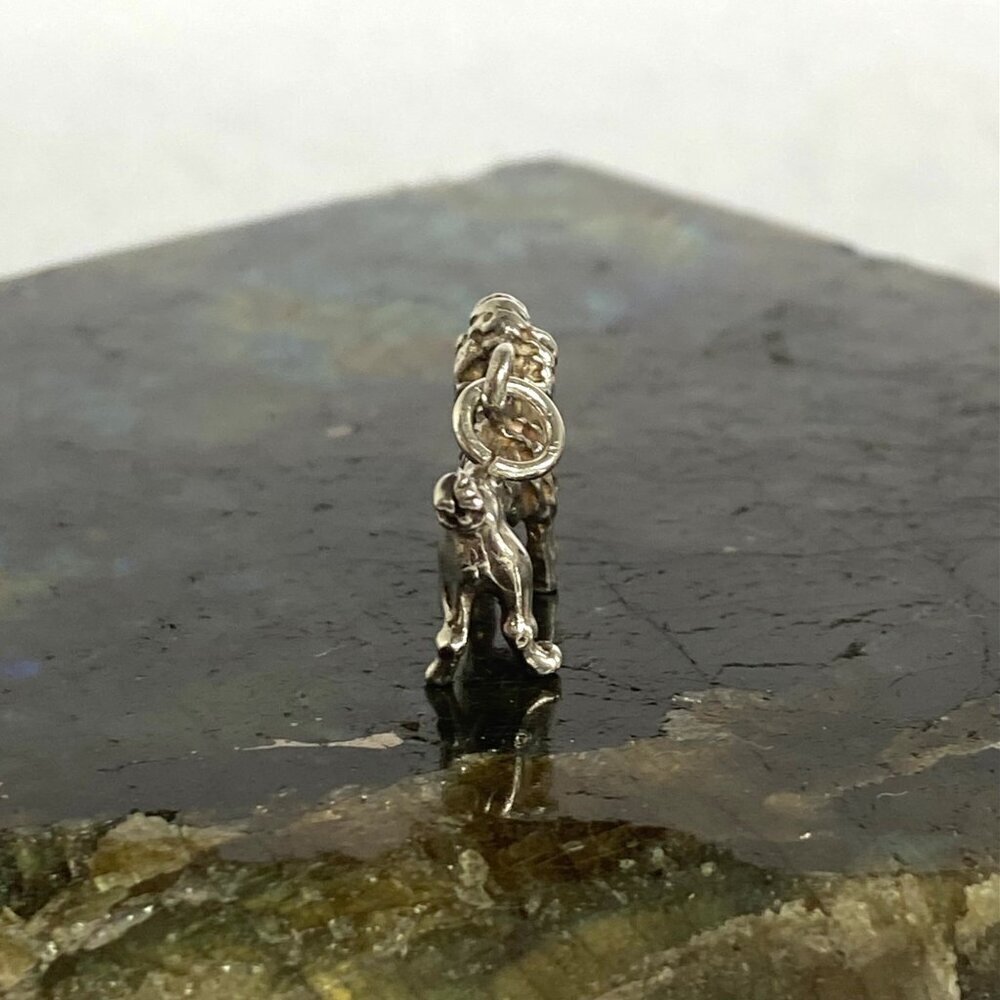 Solid Sterling Silver 925 3 Dimensional Poodle Do… - image 5